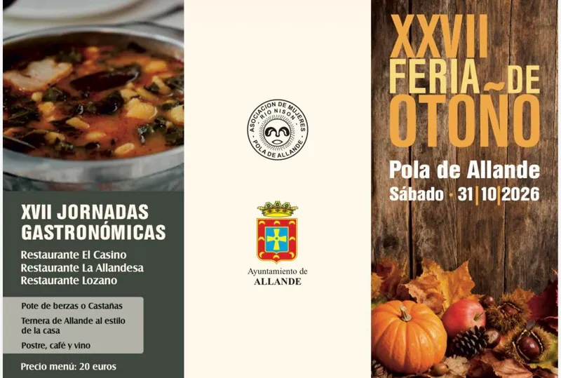 Allande celebra su XXVII Feria de Otoño con gastronomía y ruta del pincho