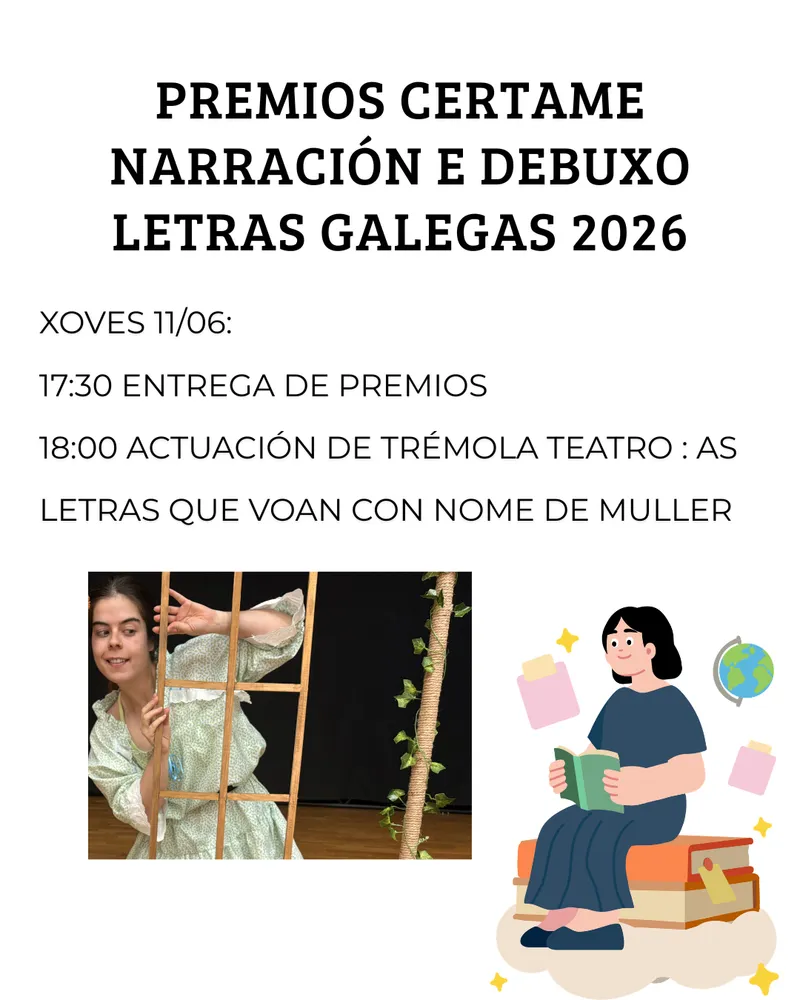 Xermade celebra las Letras Gallegas con un concurso de dibujo y narración y una obra de teatro