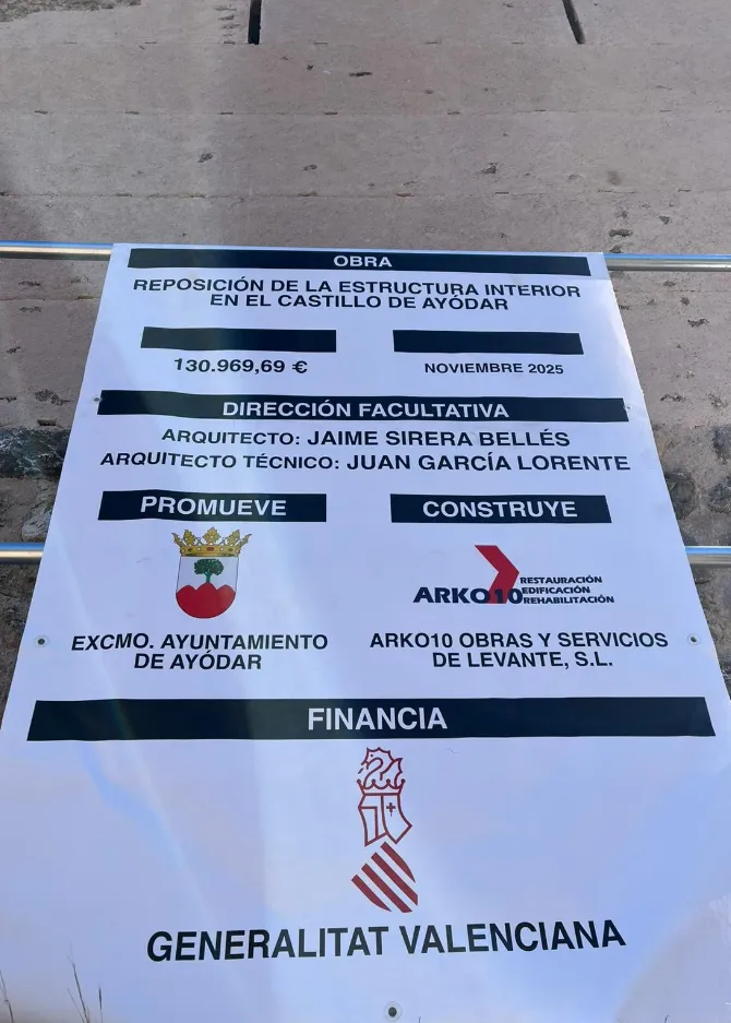 El castillo de Ayódar recupera su estructura interior