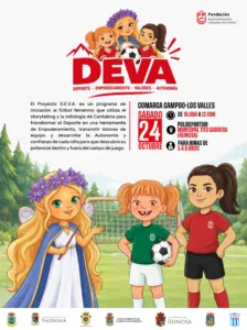 Fútbol femenino y mitología cántabra se unen en Reinosa para niñas de 5 a 8 años