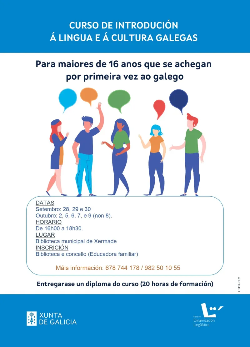 Xermade lanza un curso de introducción al gallego y su cultura para mayores de 16 años