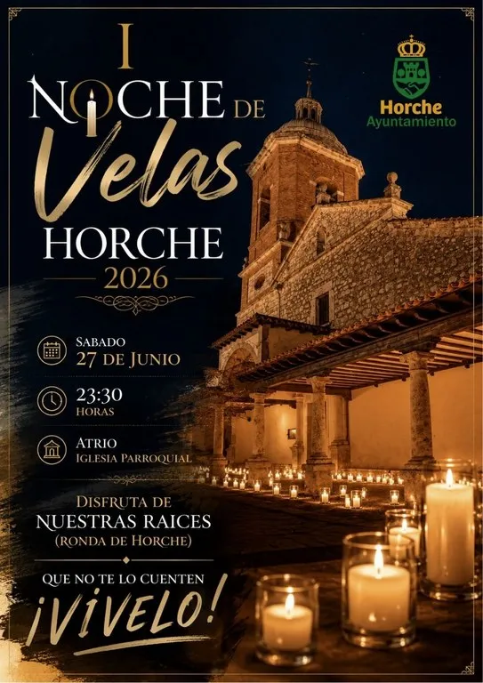 Horche celebra la 'I Noche de Velas' en la Plaza de la Iglesia