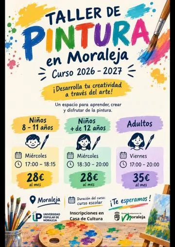 Moraleja abre inscripciones para su taller de pintura dirigido a todas las edades