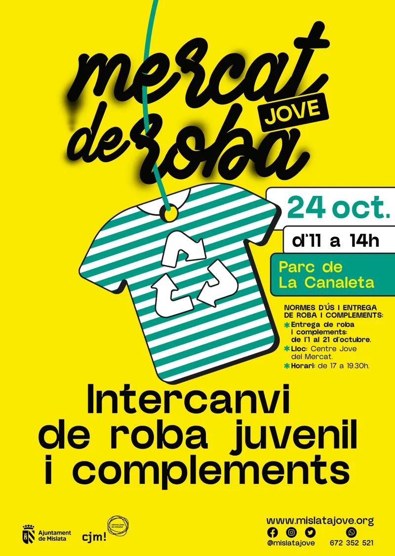 Mislata celebra un Mercado Joven de intercambio de ropa sostenible