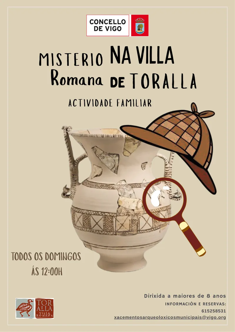 Vigo lanza 'Misterio na Villa Romana de Toralla', un juego de pistas para familias