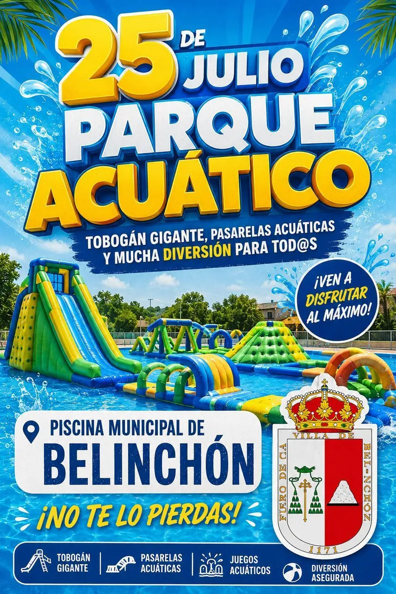 Belinchón se convierte en un parque acuático este verano