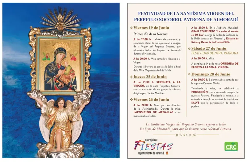 Almoradí celebra la festividad de su patrona con actos de fe, tradición y cultura