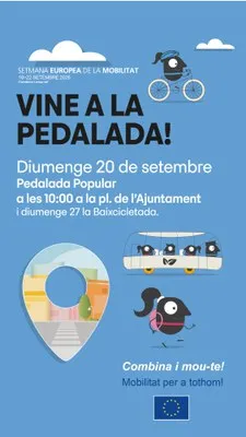 Castelldefels celebra la Semana Europea de la Movilidad con una pedalada popular y fiesta de la bici