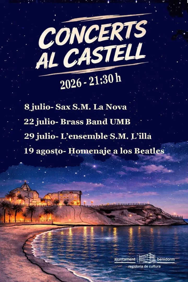 Benidorm celebra el verano con 'Concerts al Castell' bajo las estrellas