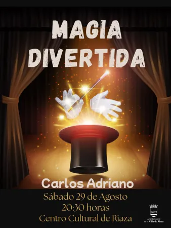 Carlos Adriano trae la magia familiar a Riaza el 29 de agosto