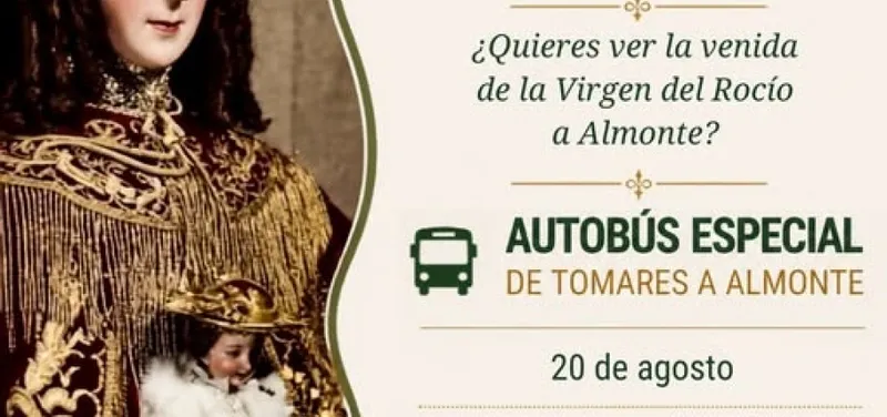 Tomares organiza un autobús para la Venida de la Virgen del Rocío a Almonte