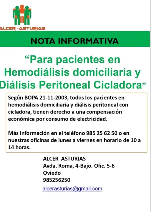 Caso aprueba ayudas para pacientes en hemodiálisis domiciliaria