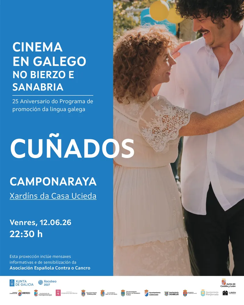 Camponaraya acoge la proyección de la comedia gallega 'Cuñados' en el ciclo 'Cinema en galego'