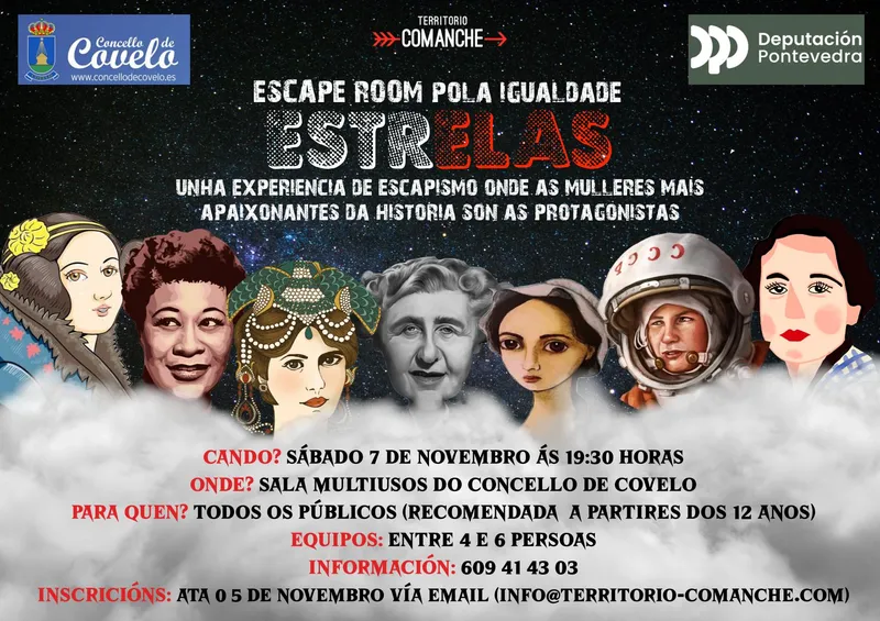 Covelo organiza un 'Escape Room' sobre mujeres históricas para promover la igualdad