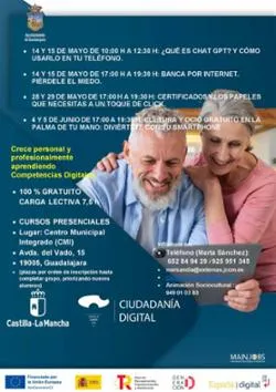 Guadalajara lanza cursos de 'Ciudadanía Digital' para personas mayores