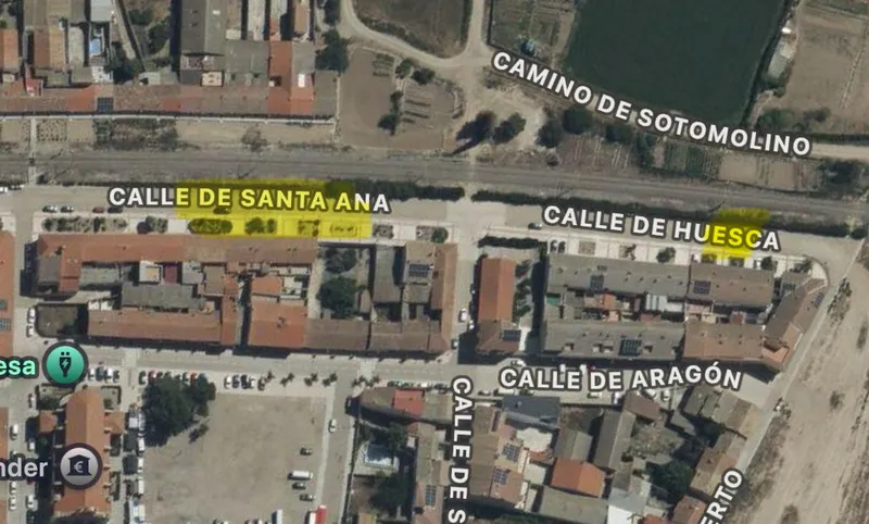 Cortes de tráfico en Quinto por obras de pavimentación en Santa Ana y Huesca