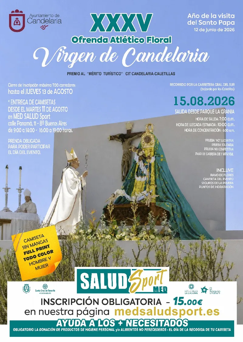 La Ofrenda Atlético Floral a la Virgen de Candelaria celebra su 35ª edición