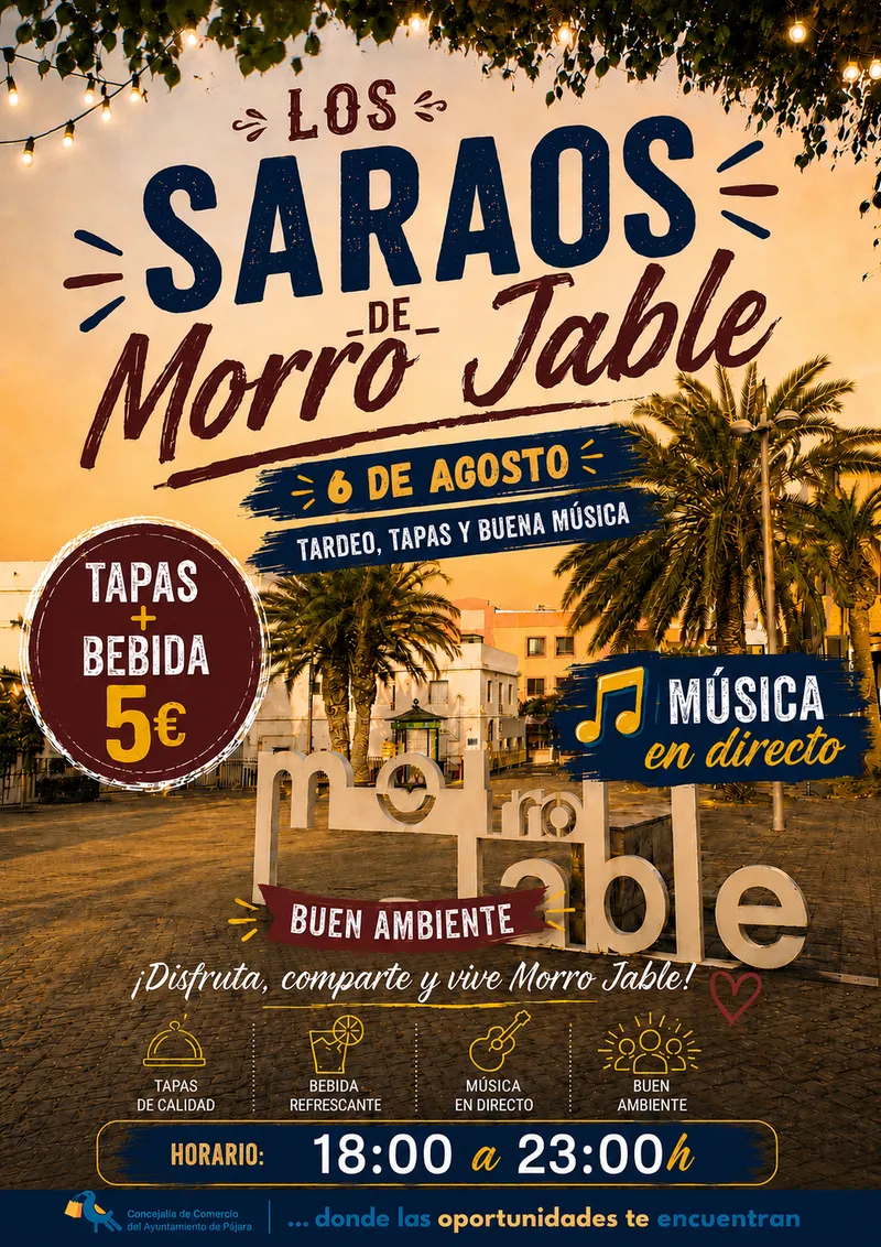 Morro Jable celebra 'Los Saraos' con tapas, música y ambiente el 6 de agosto
