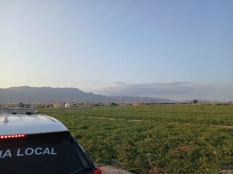 La Policía Local de Lorca intensifica la vigilancia en zonas agrícolas y urbanas