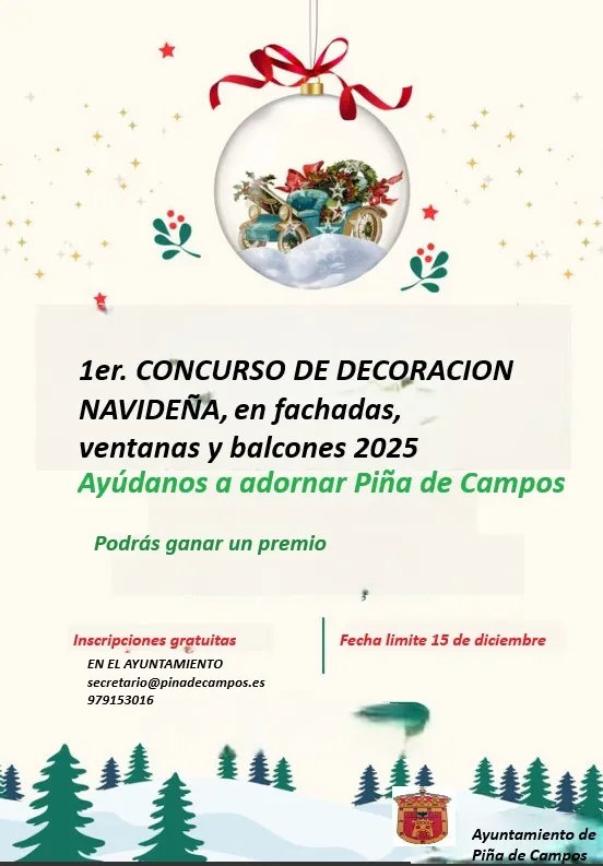 Piña de Campos convoca su concurso de decoración navideña para fachadas y balcones