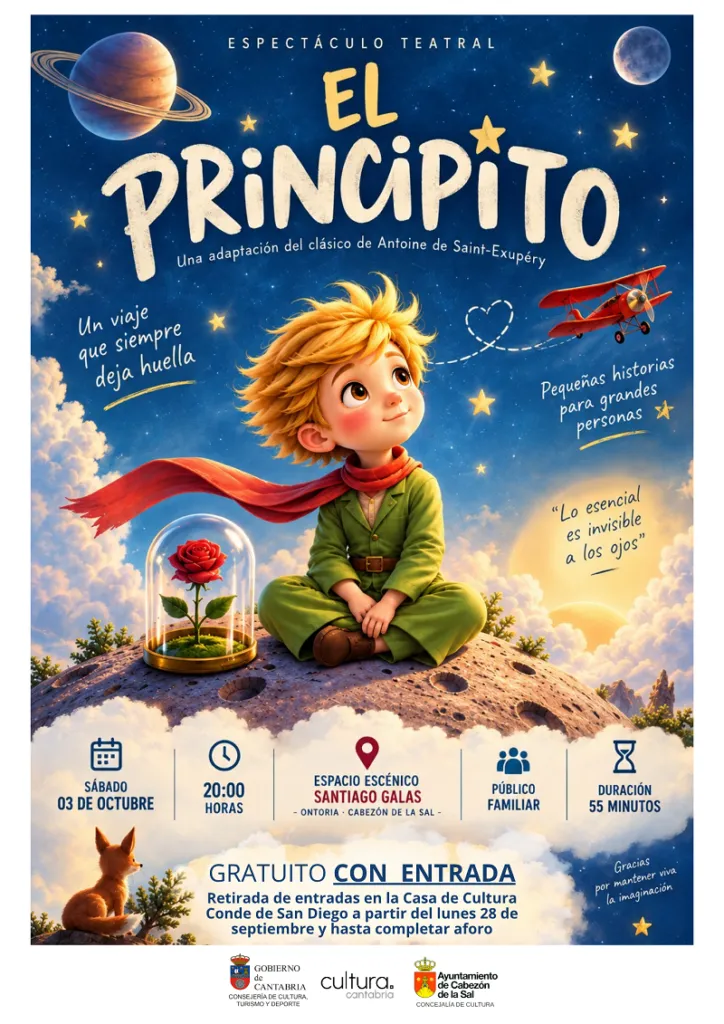El Principito llega a Cabezón de la Sal con entrada gratuita