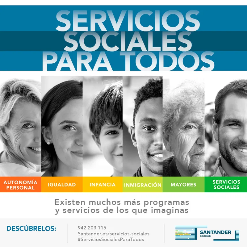 Santander detalla sus servicios sociales para infancia, mayores y colectivos vulnerables