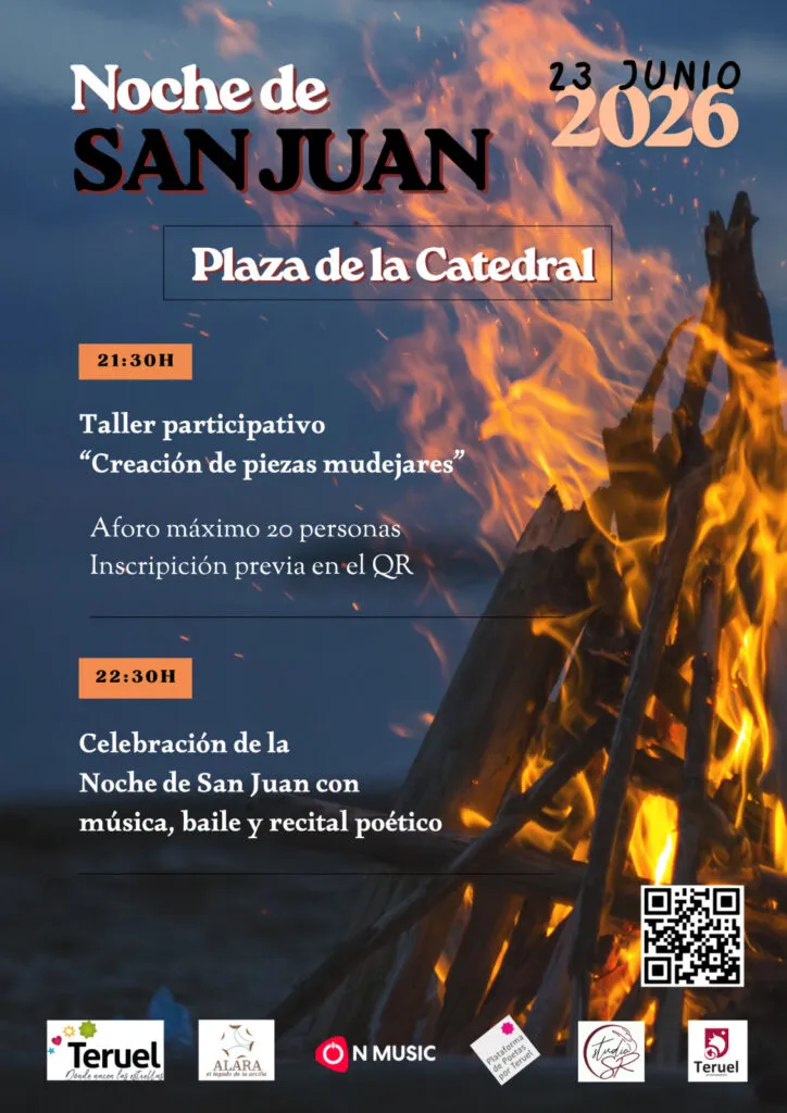 Teruel celebra la Noche de San Juan con un homenaje al Mudéjar en la Plaza de la Catedral