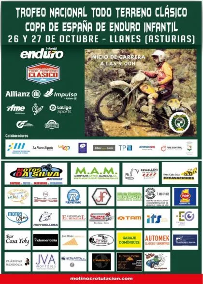 Llanes acoge la Copa de España de Enduro Infantil y el Trofeo Nacional Todo Terreno Clásico