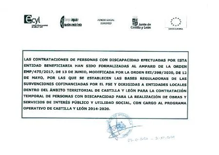 Basardilla fomenta la contratación de personas con discapacidad