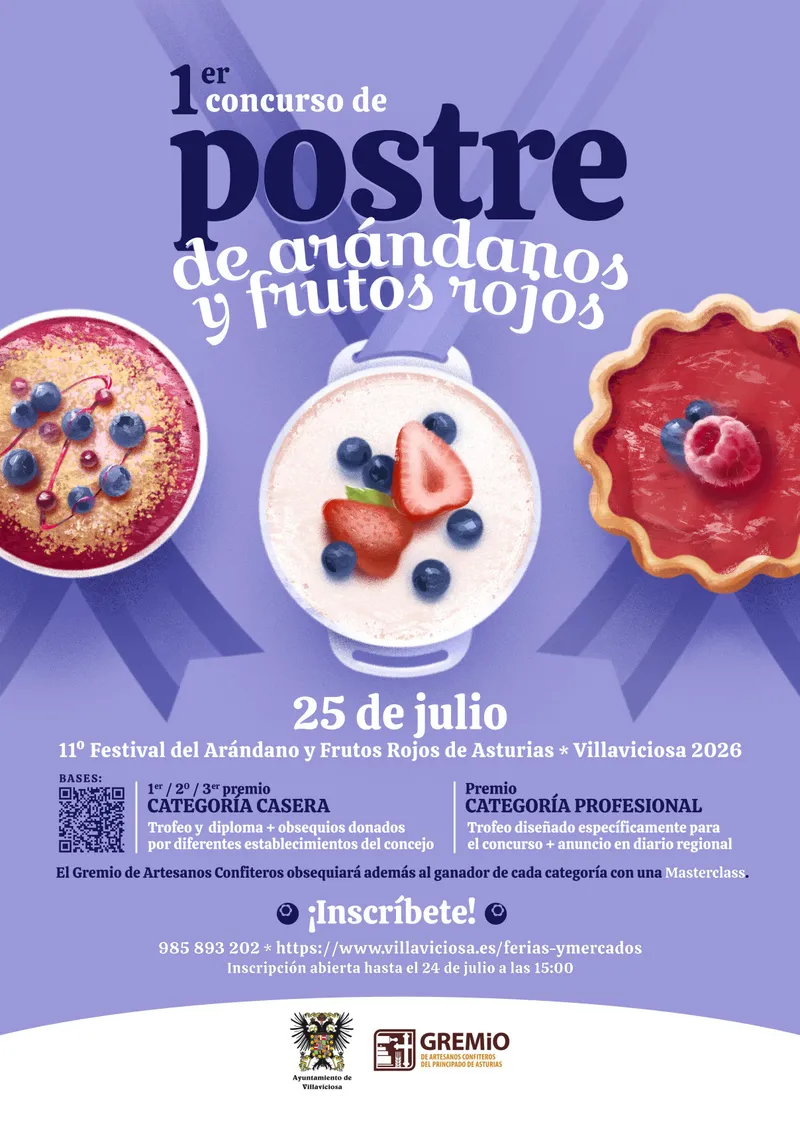 Villaviciosa abre inscripciones para su concurso de repostería del Berry Festival