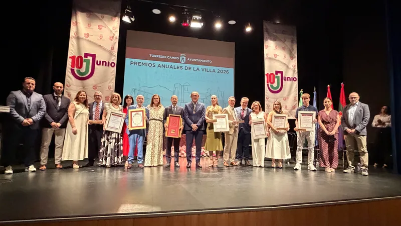 Torredelcampo celebra sus Premios Anuales de la Villa 2026 reconociendo el talento local