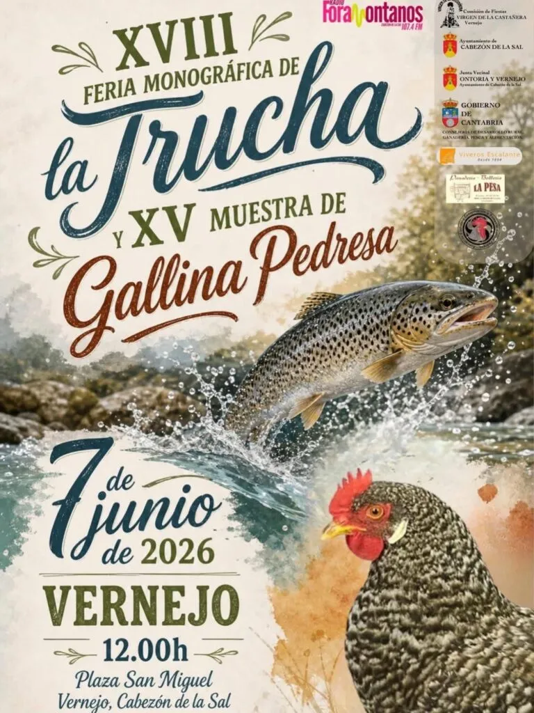 Vernejo celebra sus tradiciones con la Feria de la Trucha y la Gallina Pedresa