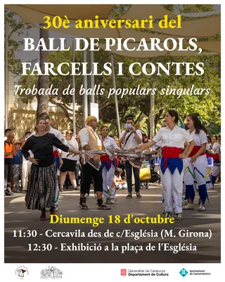 Castelldefels celebra la Trobada de balls populars singulars amb motiu del 30è aniversari del Ball de Picarols