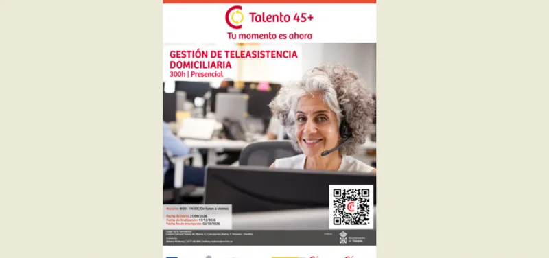 Tomares y Cámara de Comercio lanzan curso de teleasistencia para desempleados mayores de 45 años