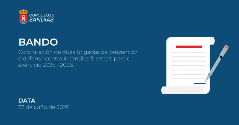 Publicado listado de admitidos y excluidos para personal de prevención de incendios forestales en Sandiás