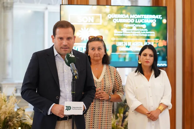 La Diputación de Pontevedra lleva un concierto lírico a Caldas de Reis como homenaje a Caballé y Pavarotti