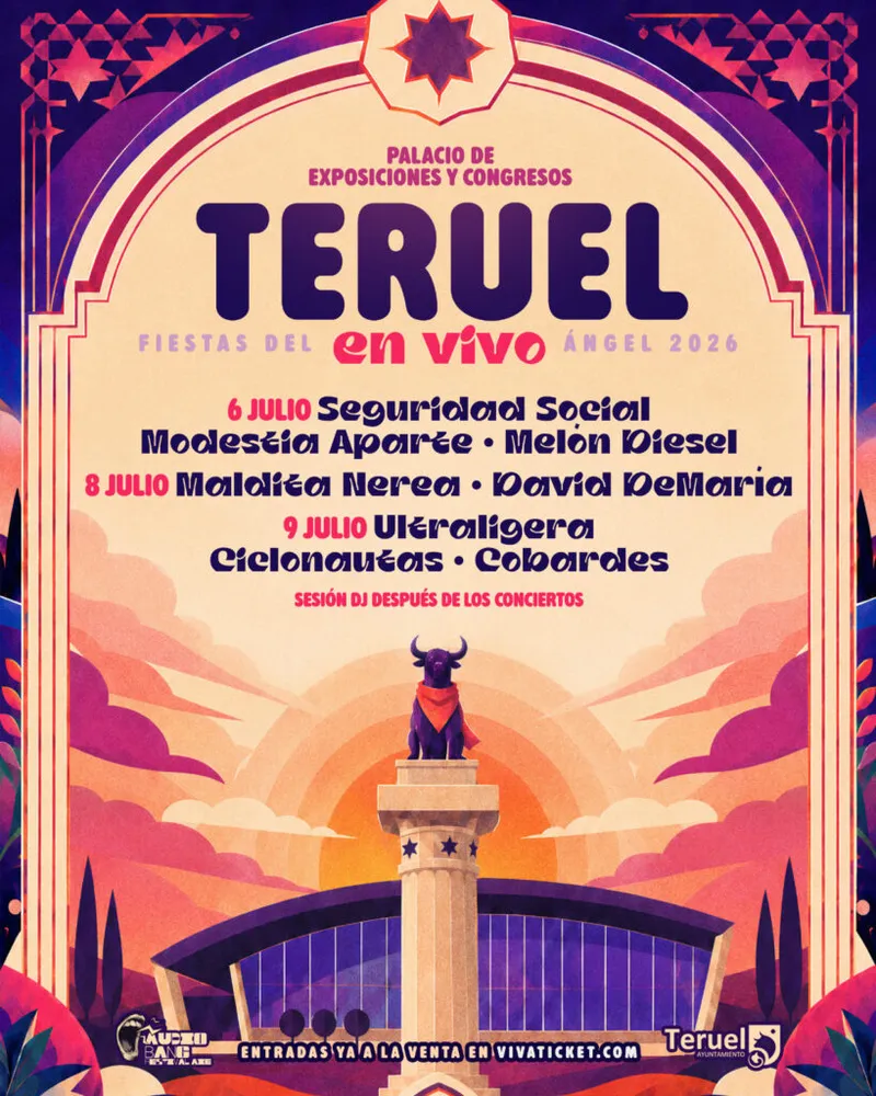 Teruel vibra con las Fiestas del Ángel: Seguridad Social, Maldita Nerea y David DeMaría encabezan el cartel musical