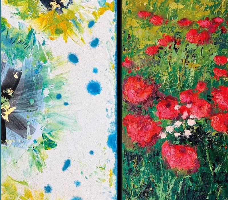 Oleiros acoge una muestra de pintura de Cuqui y Rosiña en el Centro Cultural A Fábrica