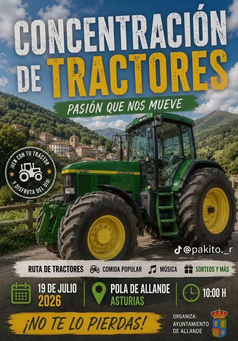 Allande aclara su no implicación en la concentración de tractores del 19 de julio