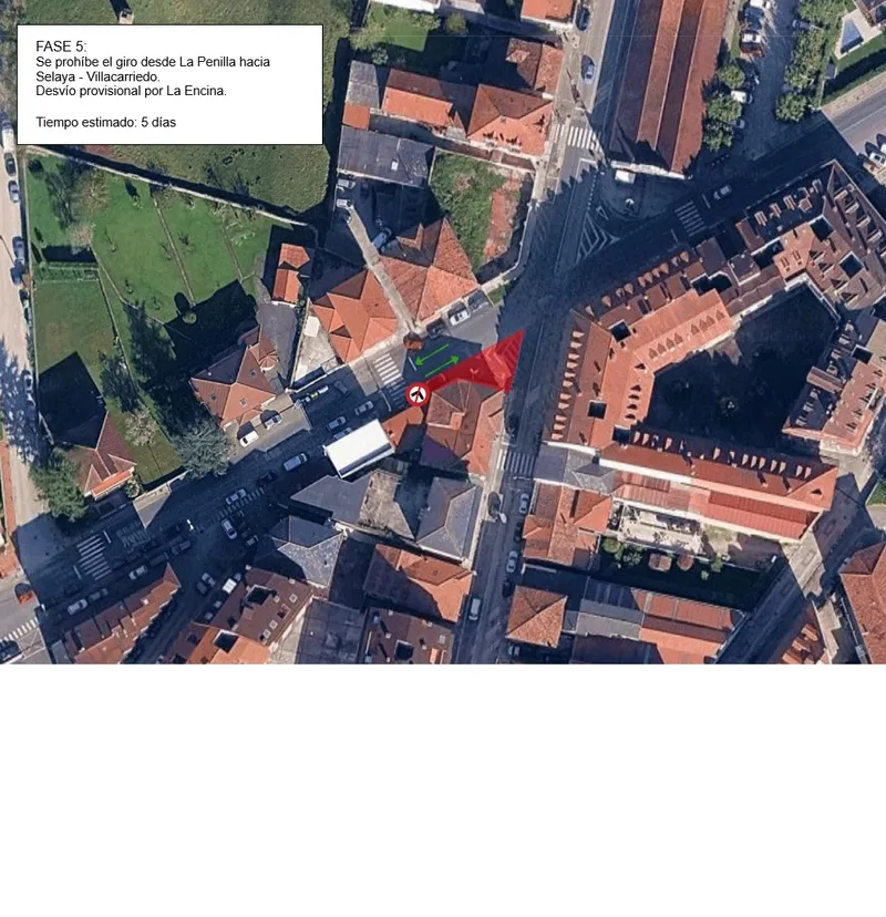Santa María de Cayón finaliza las obras de saneamiento con cortes de tráfico en la N-364