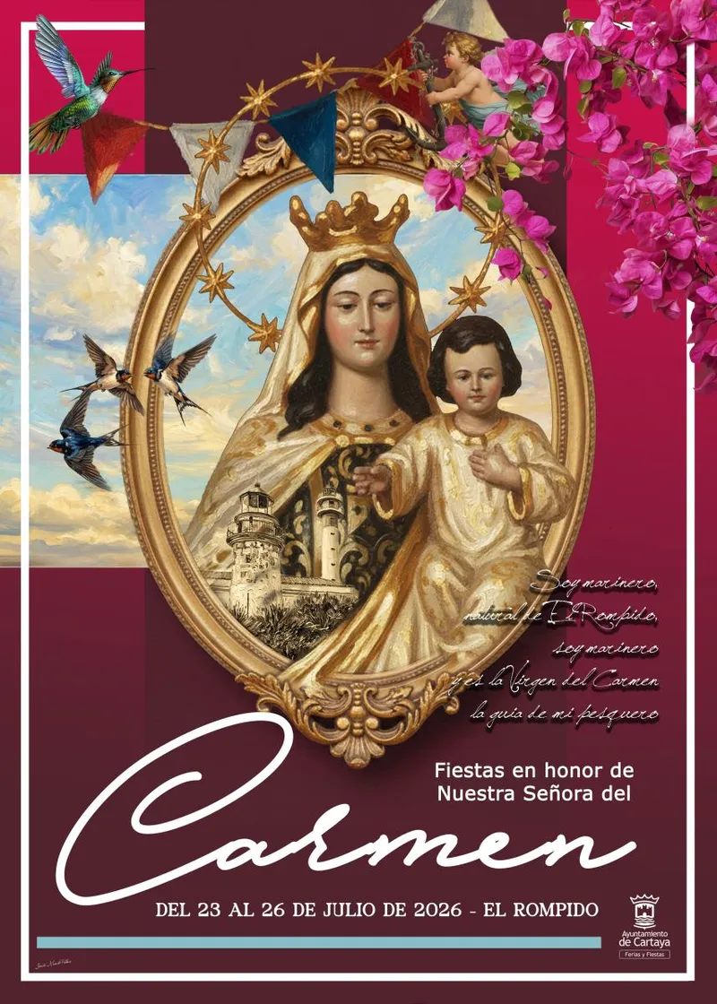 Cartaya anuncia las Fiestas del Carmen de El Rompido 2026 con un programa para todos los públicos