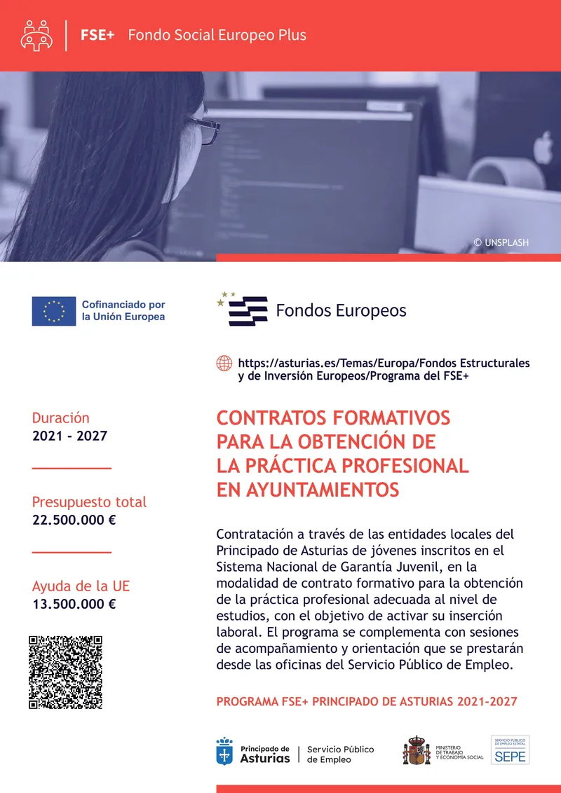 Bimenes abre plazo para contratos formativos de 2025-2026