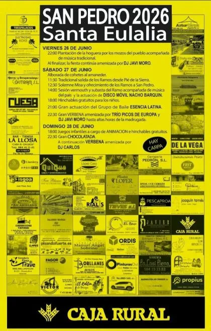 Santa Eulalia de Carranzo celebra la Fiesta de San Pedro con un variado programa de actividades