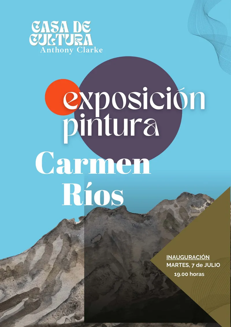 Carmen Ríos expone su obra pictórica en la Casa de Cultura Anthony Clarke