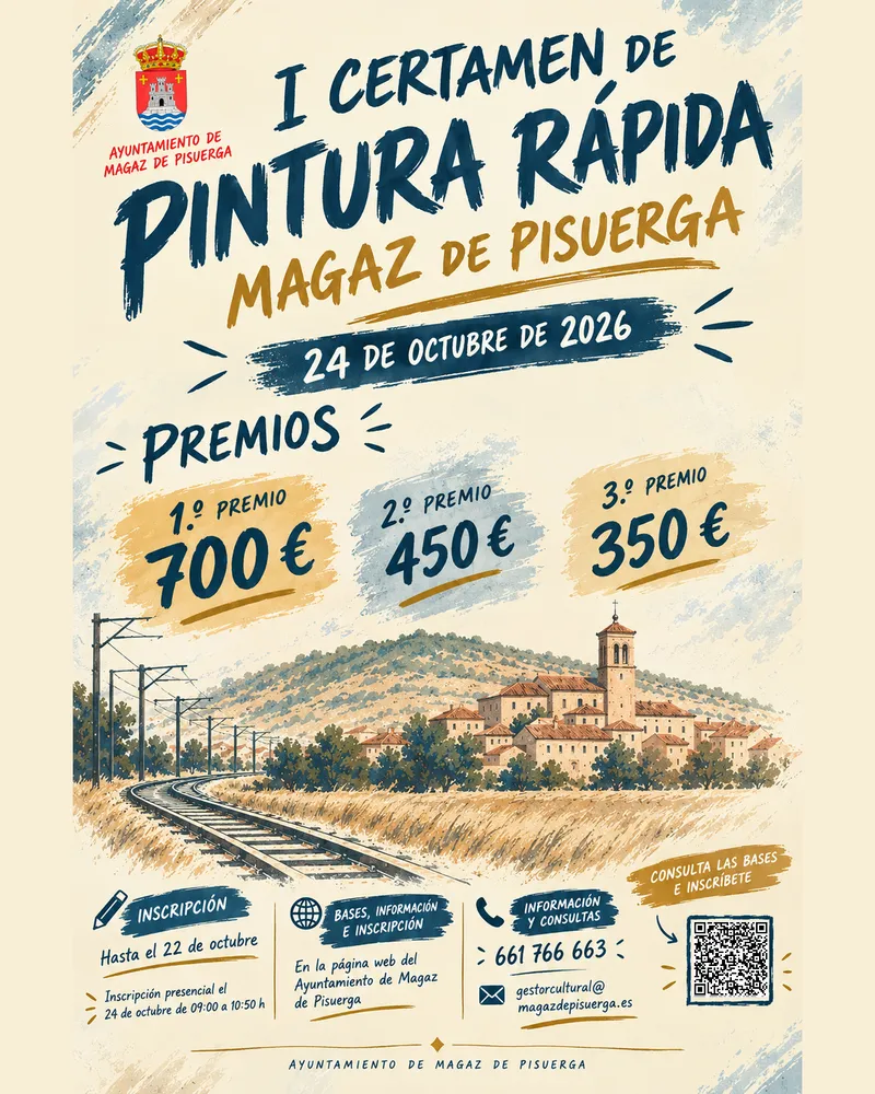 Magaz de Pisuerga celebra su primer Certamen de Pintura Rápida con premios en metálico