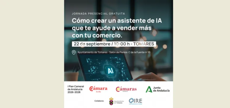 Tomares acoge una jornada sobre cómo usar la Inteligencia Artificial para potenciar el comercio local
