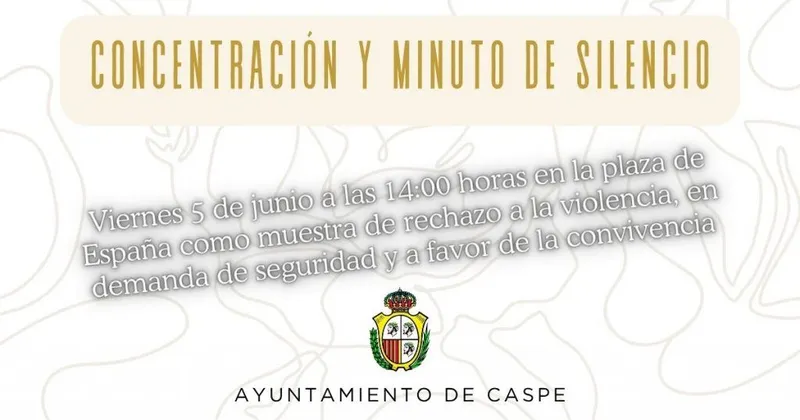 Caspe convoca una concentración para rechazar la violencia y exigir más seguridad