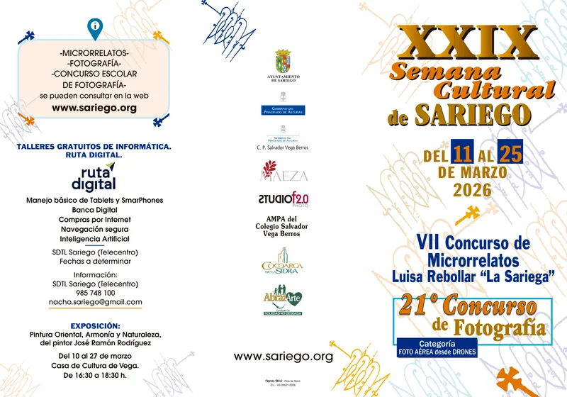 Sariego celebra su XXIX Semana Cultural con un variado programa de actividades