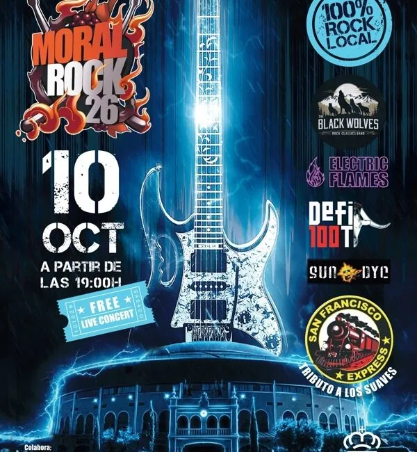 MoralRock 2026: el festival de rock de Moralzarzal se llena de talento local