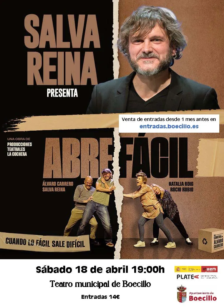 Boecillo acoge la comedia teatral 'Abre Fácil' basada en un premiado cortometraje